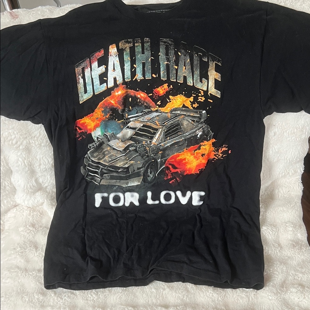 Men's Black 'Death Race For Love' Graphic Tee